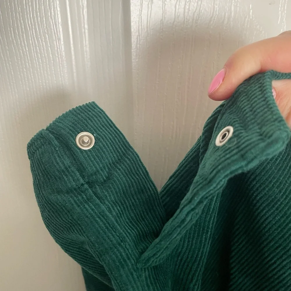 Carter's Dark Green Corduroy Overalls size 18-24 months